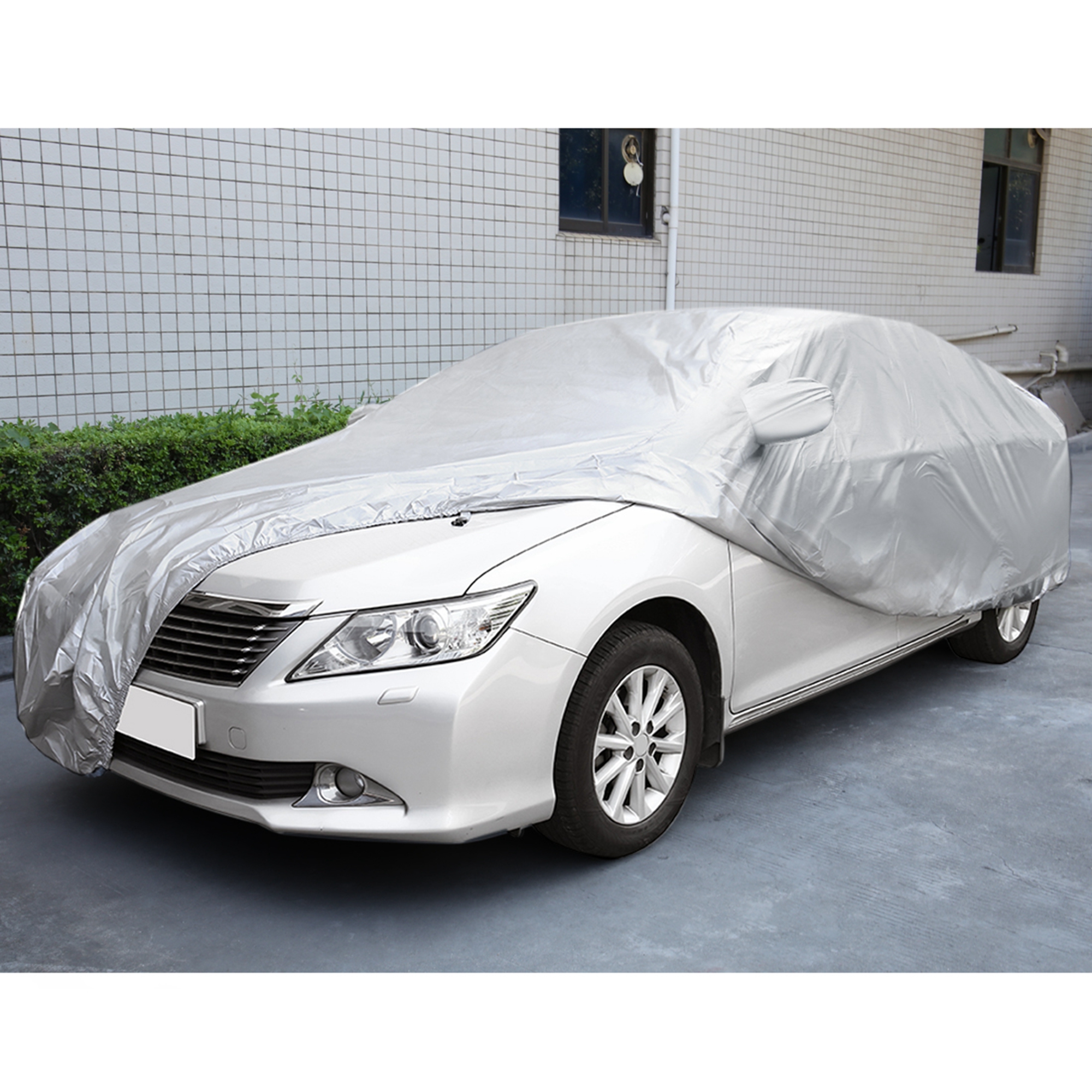 Unique Bargains 3L Waterproof Breathable Full Car Cover Sun Snow Dust Rain Resistant Protection