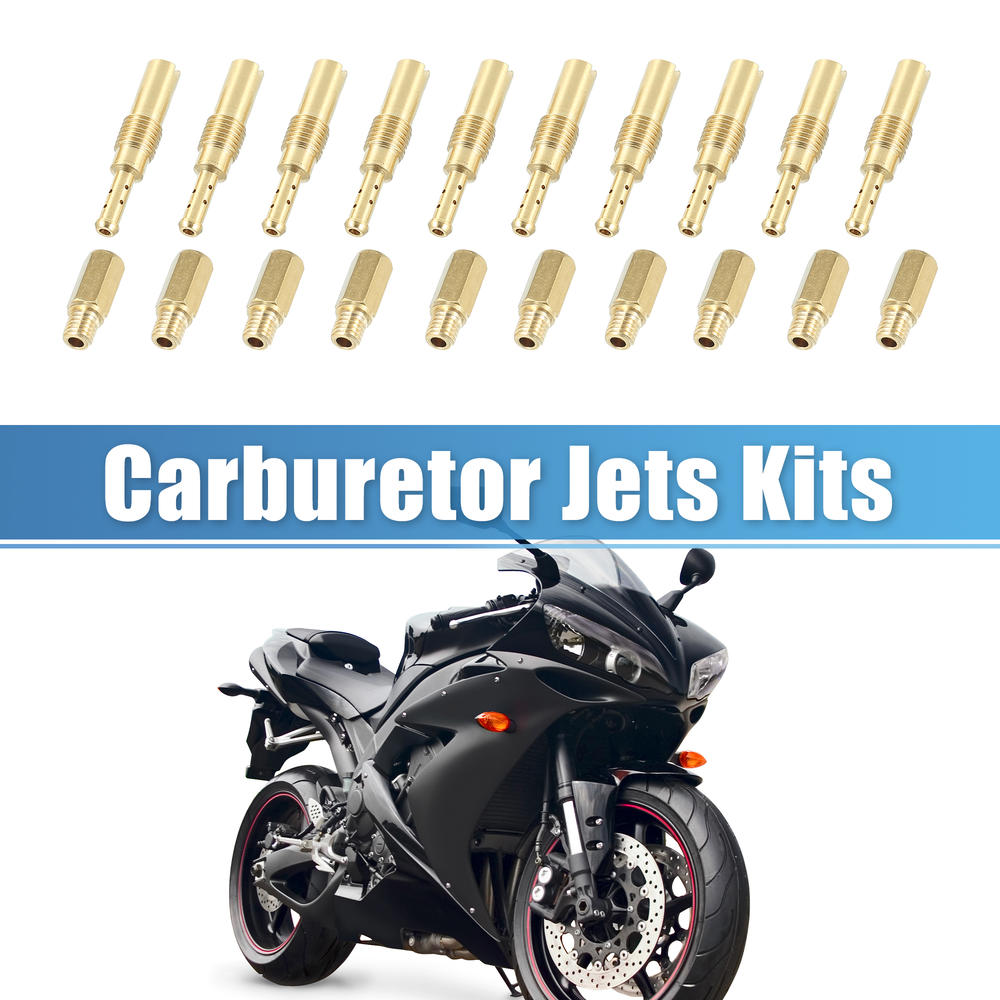 Unique Bargains Carb Jets Kit for Kawasaki KX125 KX250 KX500 Motorcycles Karts Carburetor 20pcs