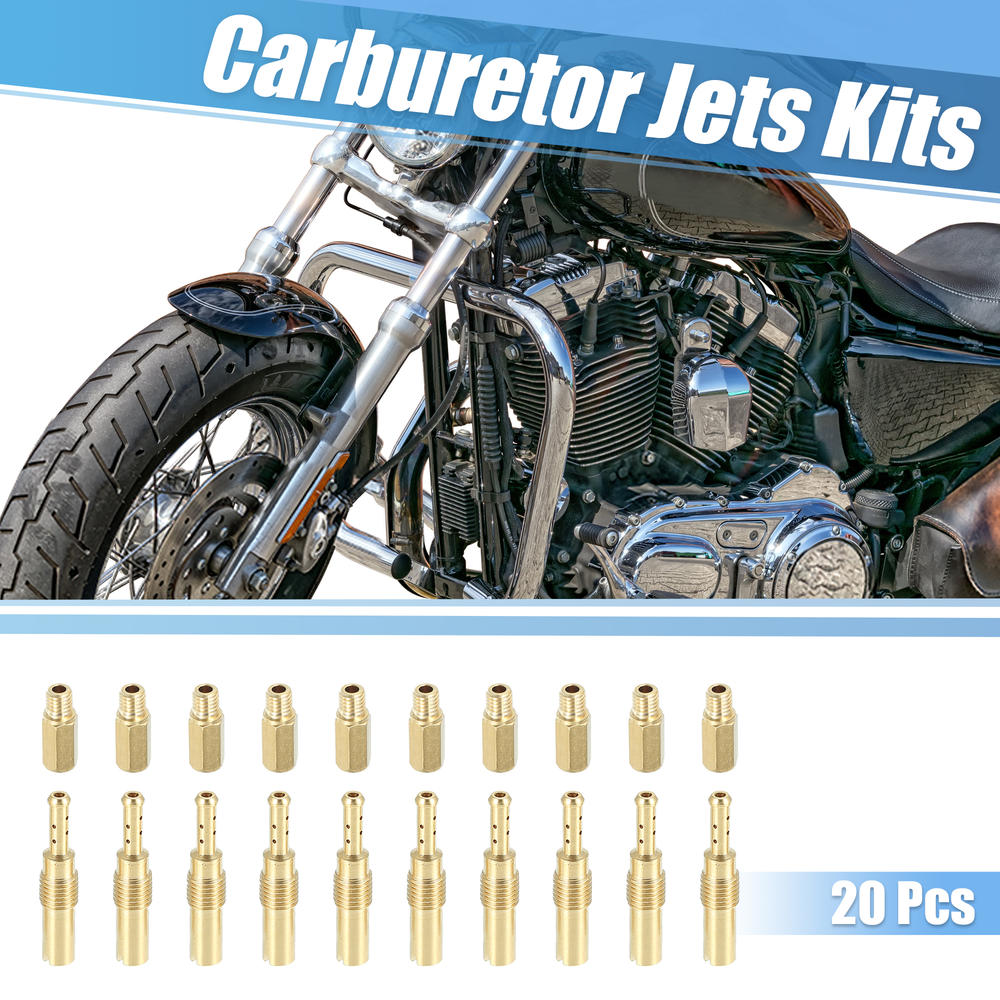 Unique Bargains Carb Jets Kit for Kawasaki KX125 KX250 KX500 Motorcycles Karts Carburetor 20pcs