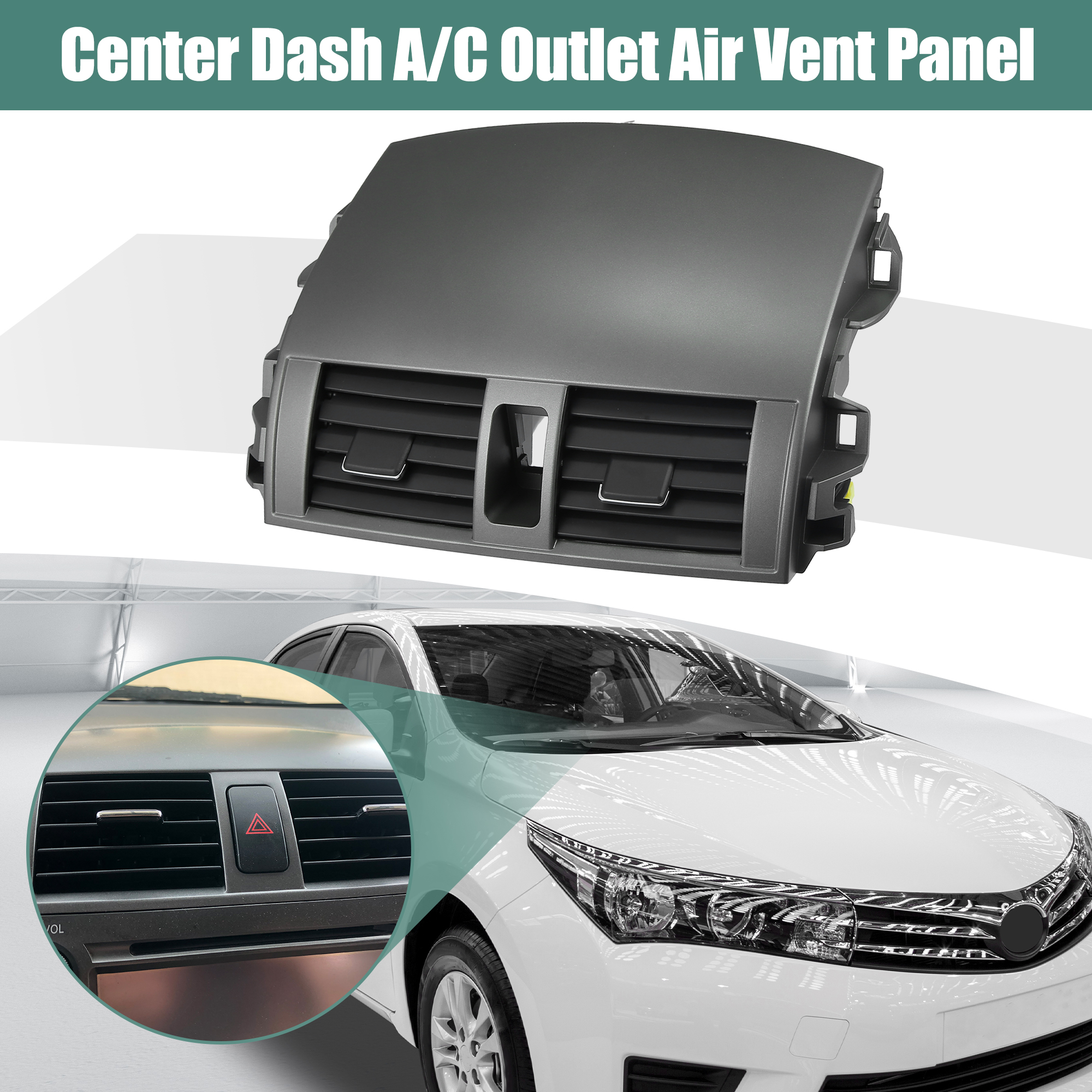 Unique Bargains Center Dash A/C Air Vent Outlet Panel for Toyota Corolla 2008-2013 55663-02060