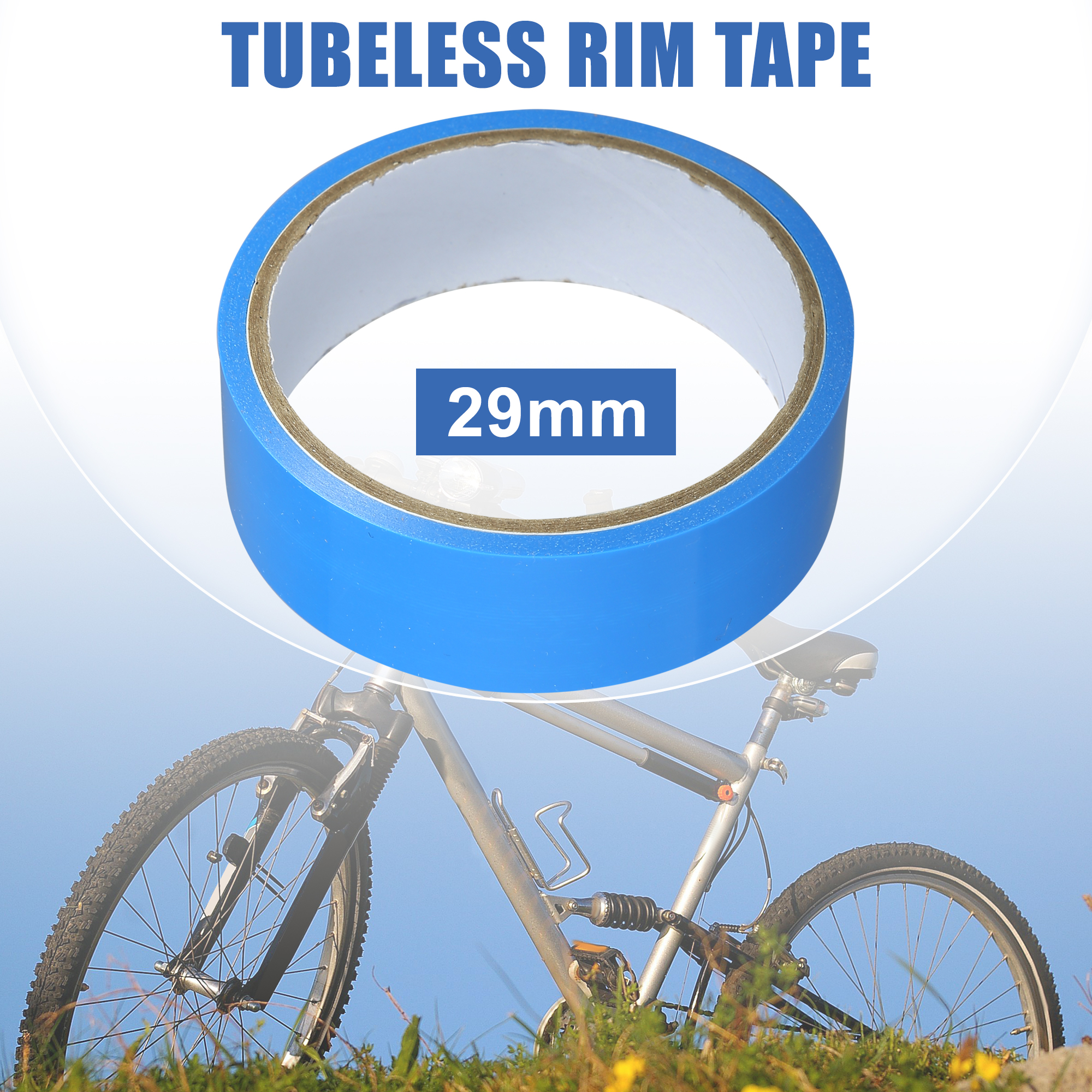 Unique Bargains Width 29mm Length 10m Bike Wheel Tubeless Rim Tape