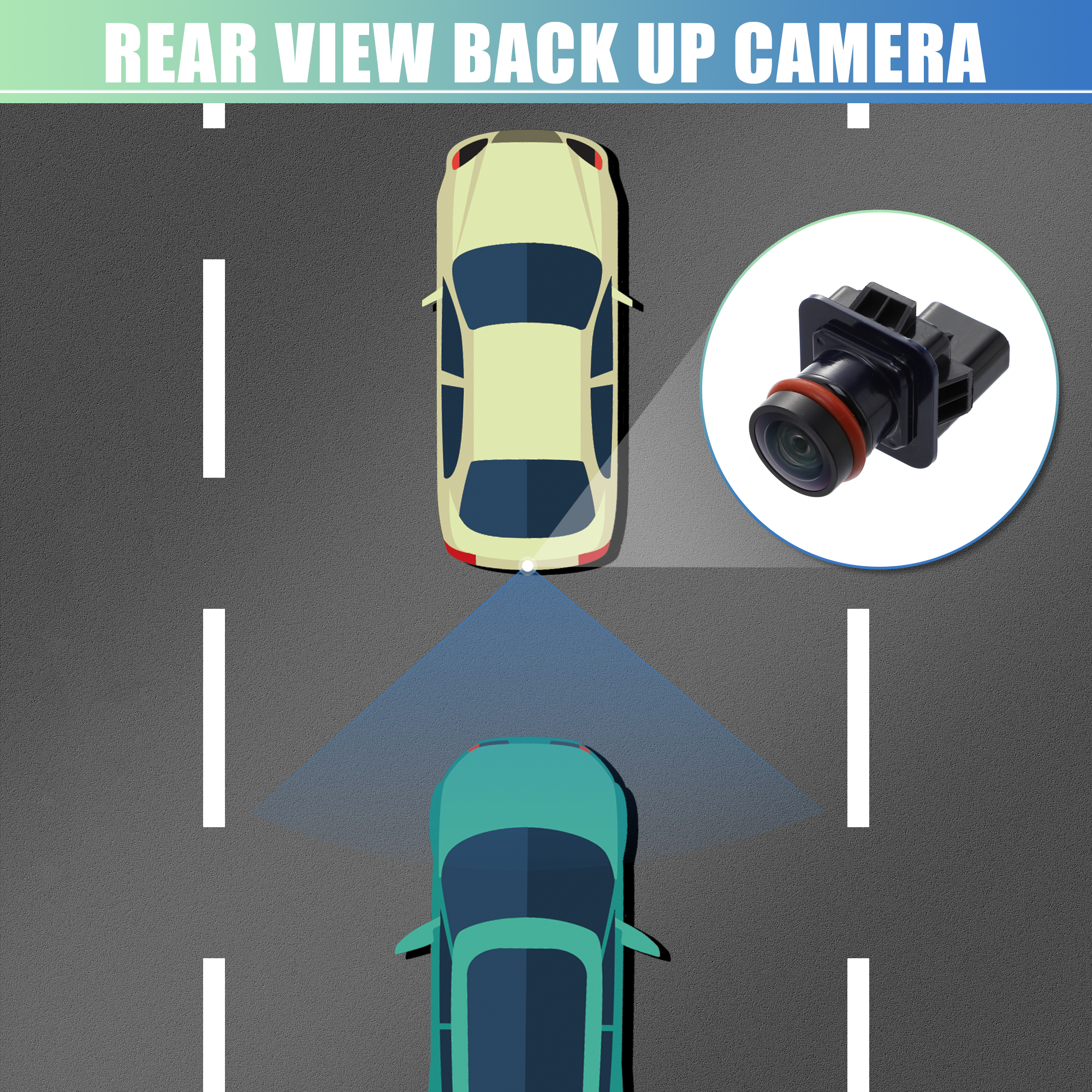 Unique Bargains Car Rear View Backup Back Up Camera EG1Z-19G490-A for Ford Taurus 2013-2019