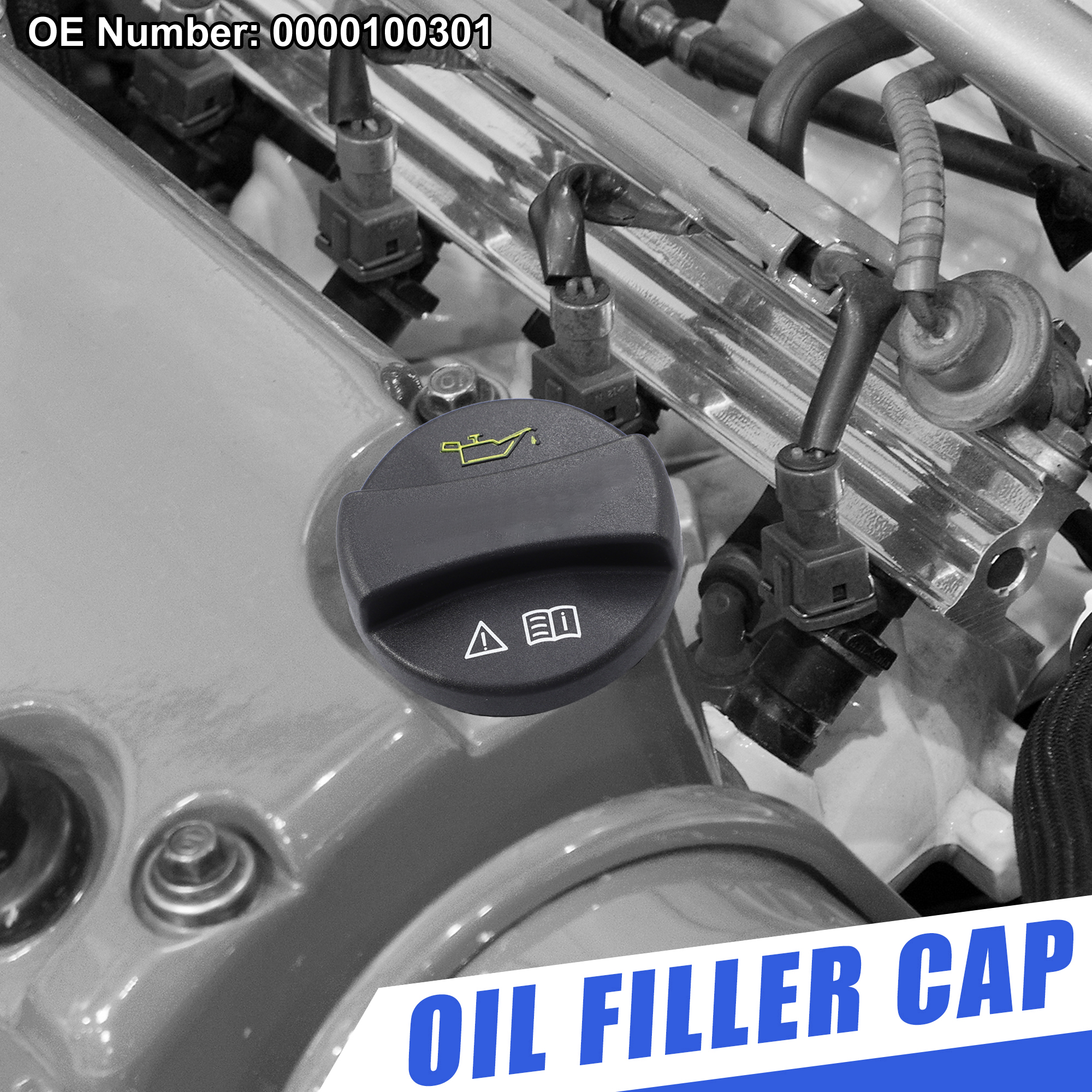 Unique Bargains Oil Fuel Tank Cap Gas Oil Filler Plug Cover 0000100301 for Mercedes-Benz A-Class