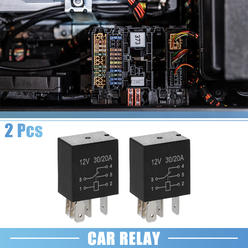 Unique Bargains 2pcs DC 12V 30A SPDT Universal Automotive Relay Fuse Relay Switch Power 5 Pin
