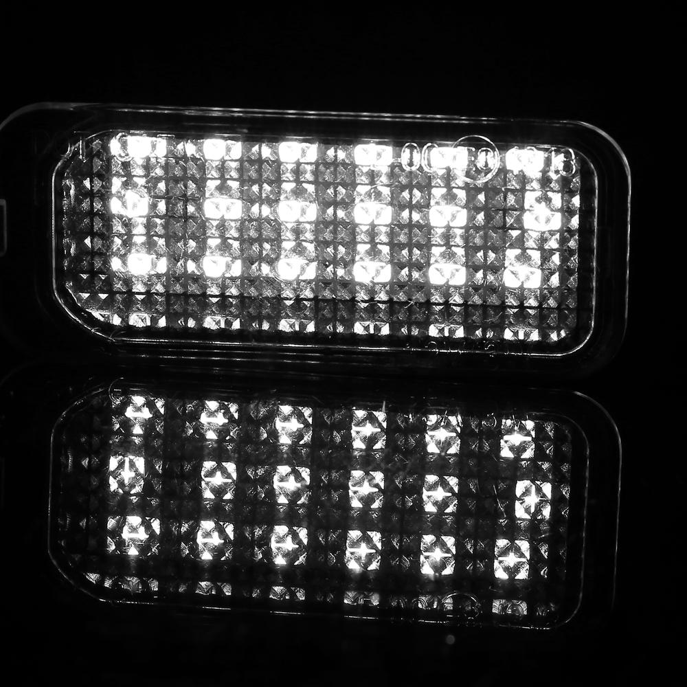 Unique Bargains 2pcs LED License Plate Light White Light for Ford Edge C-Max for Jaguar XF XJ