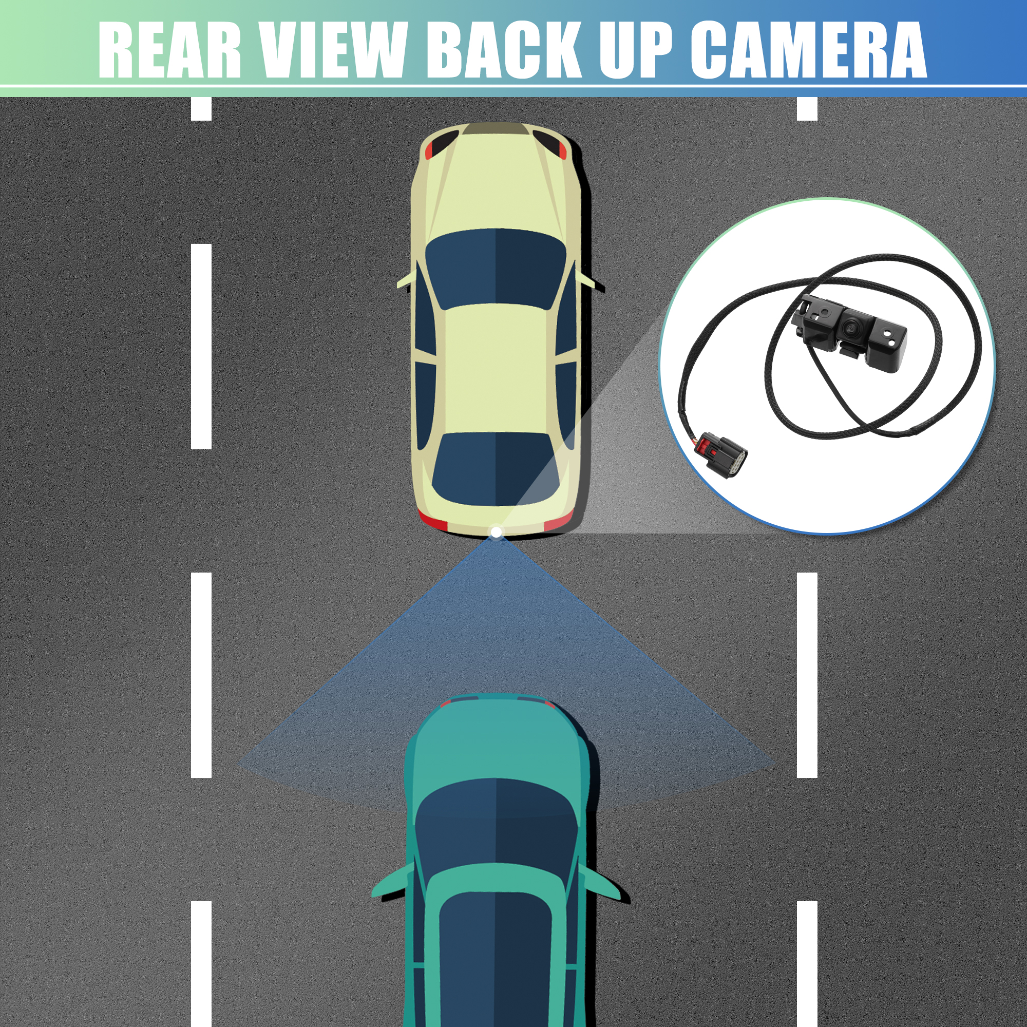 Unique Bargains Car Rear View Backup Reverse Camera 23244435 for Chevrolet Silverado for GMC