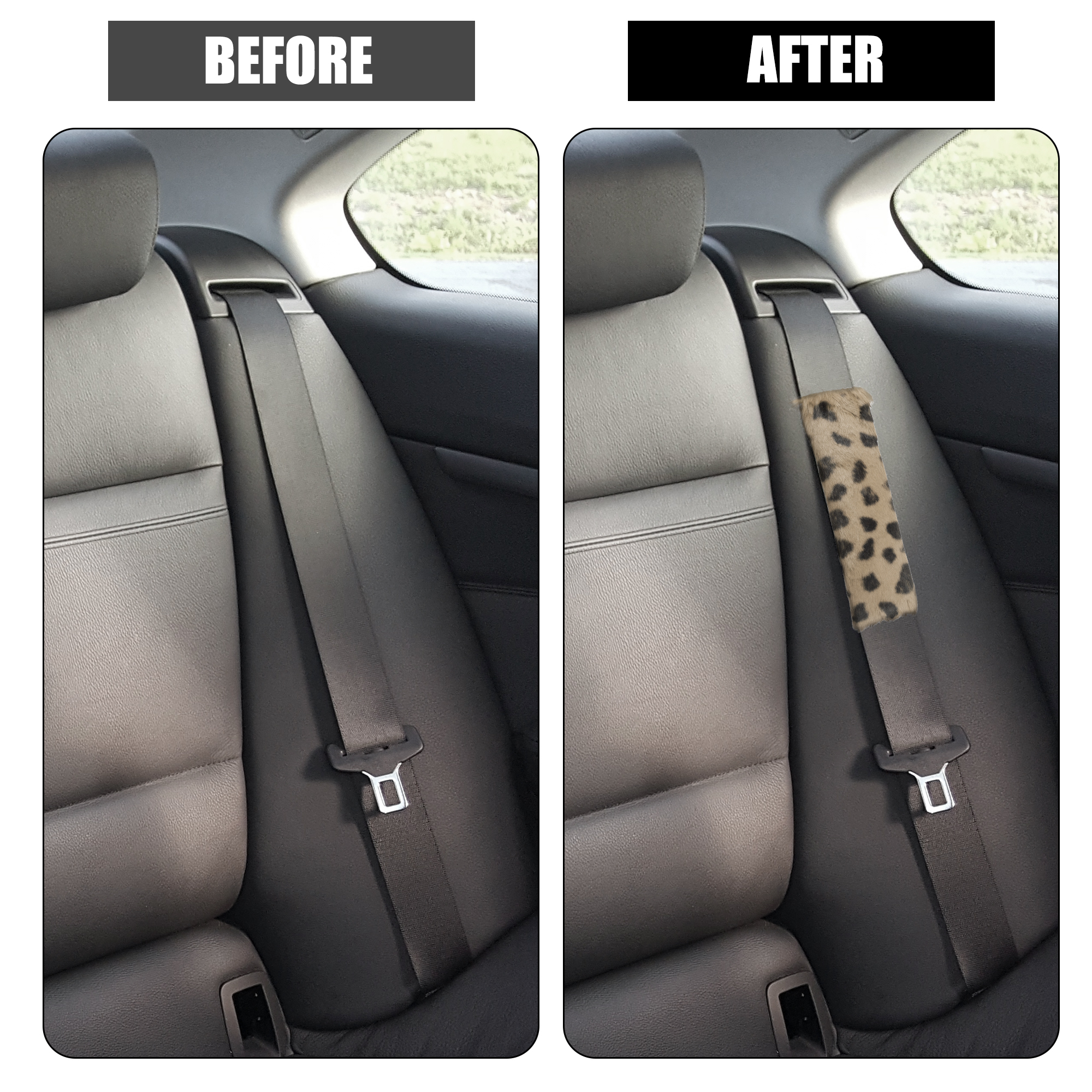 Unique Bargains 4 Pcs Plush Car Seat Belt Protector Shoulder Strap Seatbelt Pads Covers Beige
