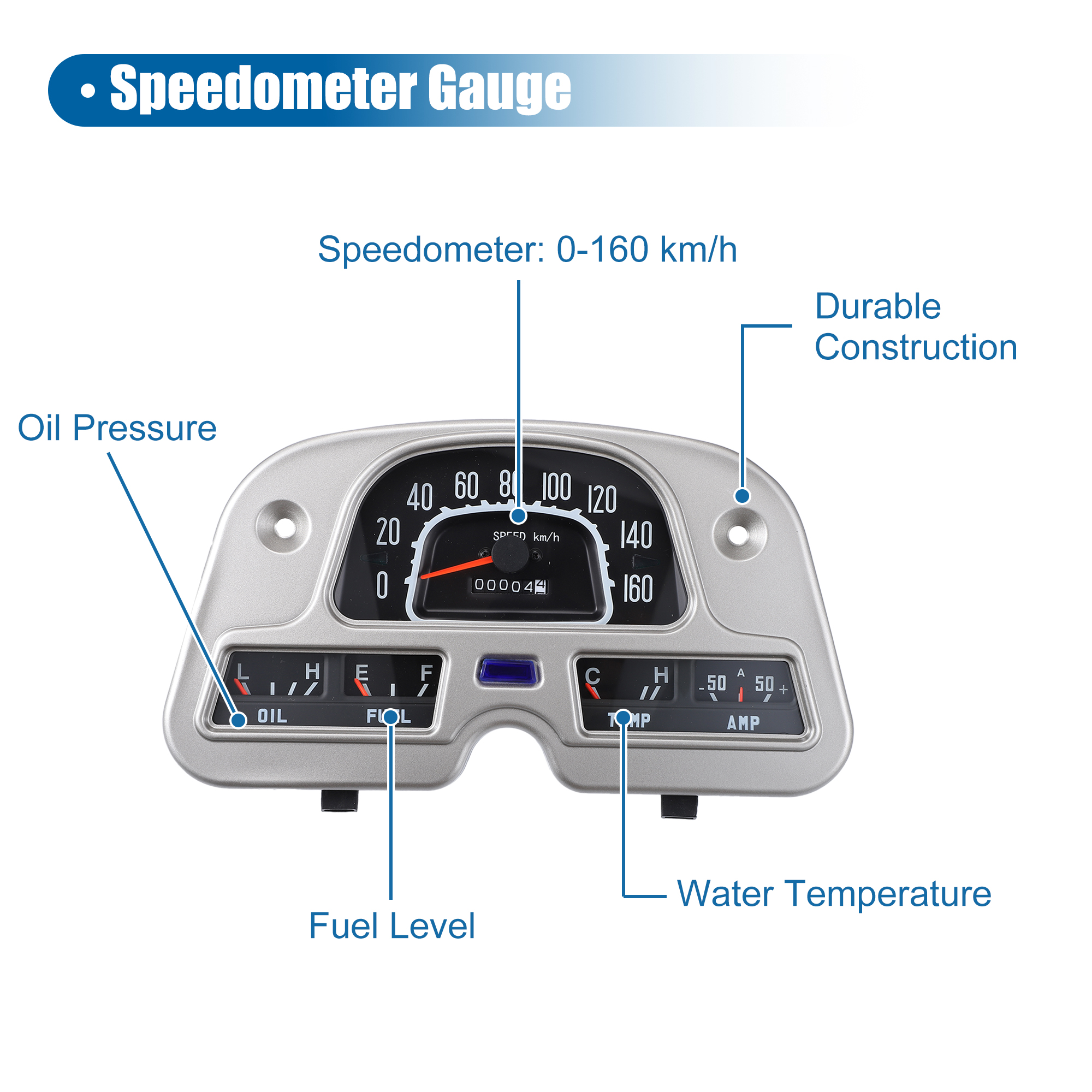 Unique Bargains Speedometer Gauge Cluster 83100-60180 for Toyota Land Cruiser FJ40 FJ45 BJ40