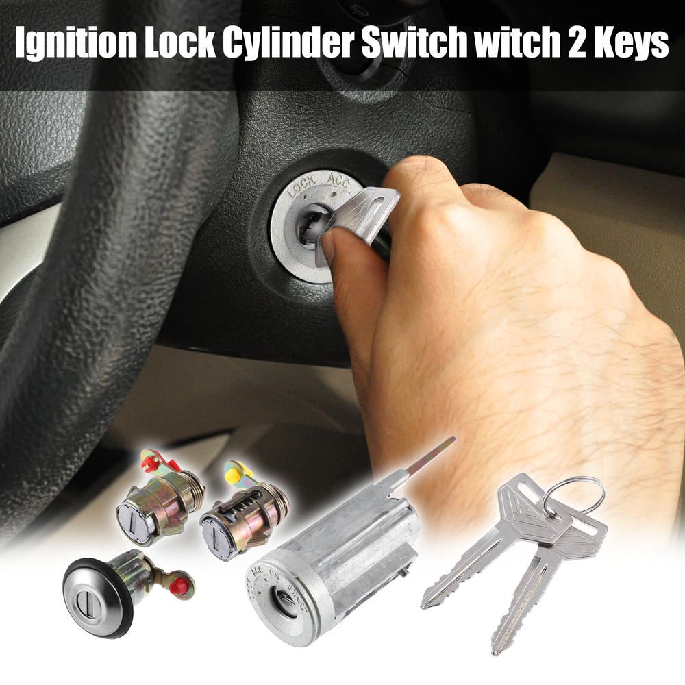 Unique Bargains 1 Set Ignition Switch Lock Cylinder with Key 69005-12740 for Toyota Corolla