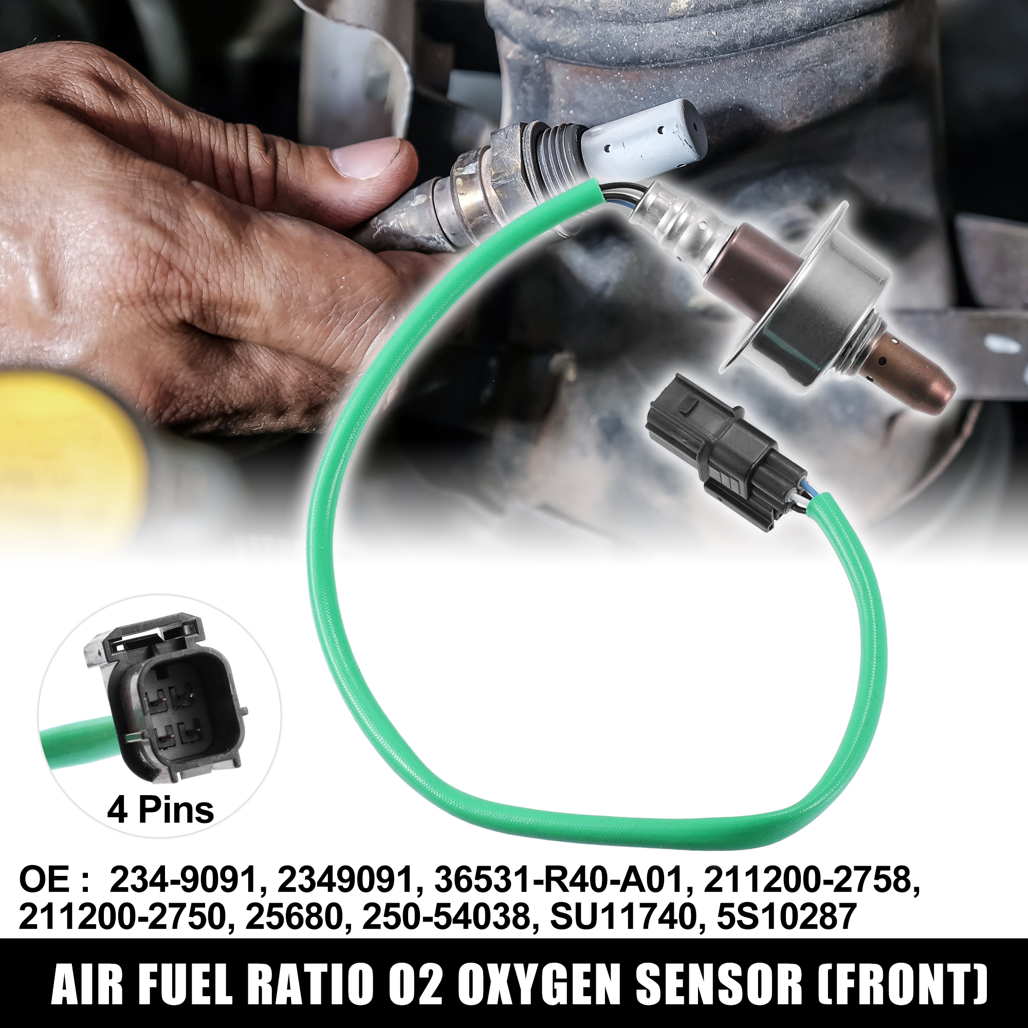 Unique Bargains 2349091 Air Fuel Ratio O2 Oxygen Sensor Replacement Front for Acura TSX