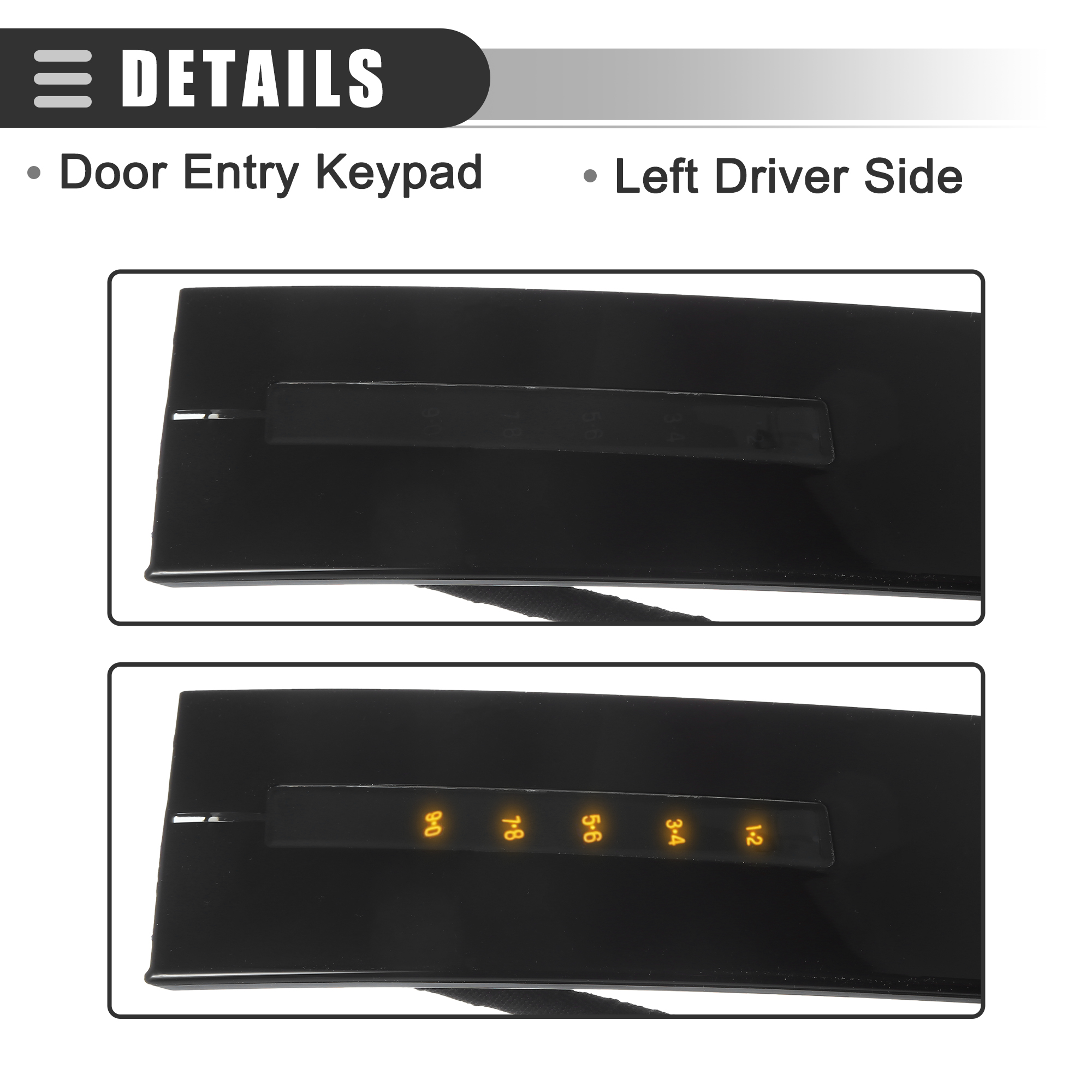 Unique Bargains Door Entry Keypad Pillar Trim Panel for Ford Plastic DB5Z-782055-AC Black