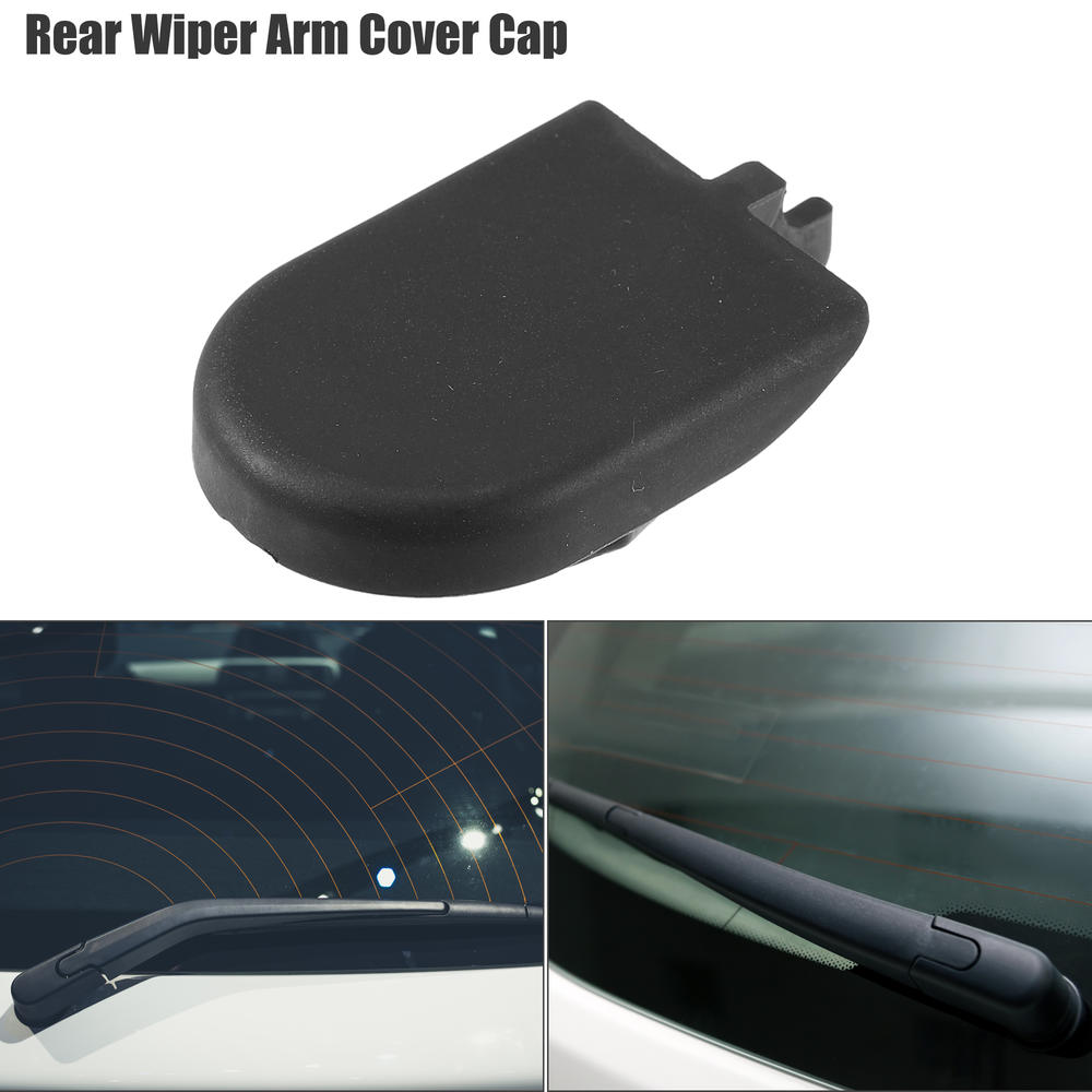 Unique Bargains Auto Rear Windshield Wiper Arm Nut Cover Cap for Mitsubishi outlander Black