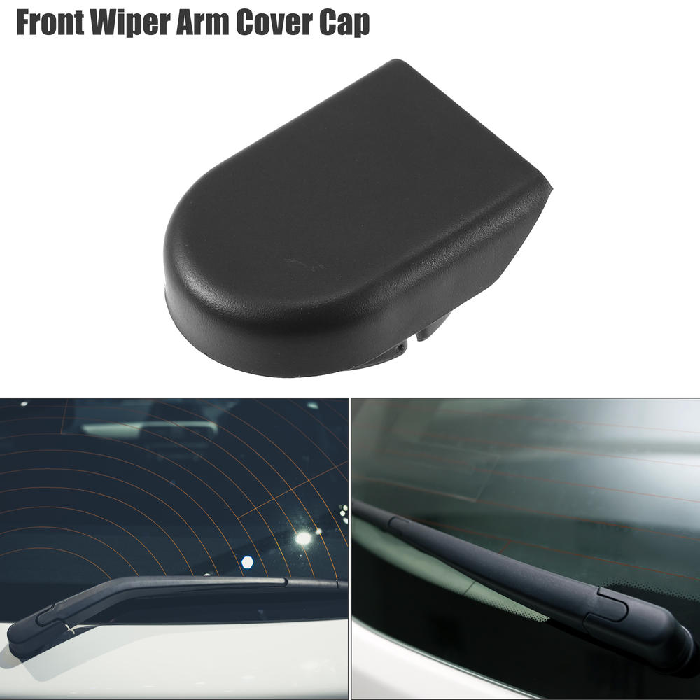 Unique Bargains Rear Windshield Wiper Arm Nut Cover Cap for Subaru Impreza Legacy WRX Black