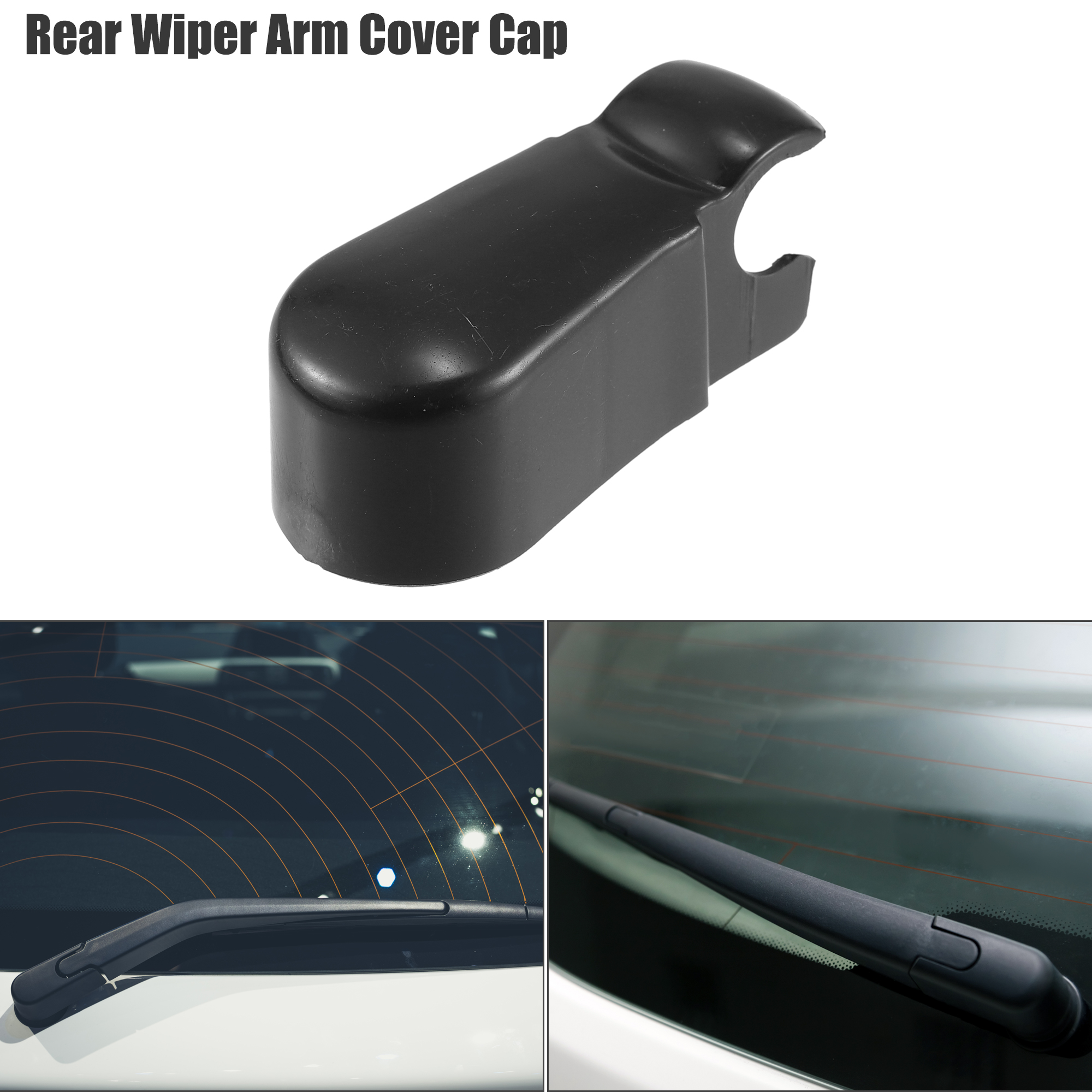 Unique Bargains Automotive Rear Windshield Wiper Arm Nut Cover Cap Fit for Honda Cr-V Black