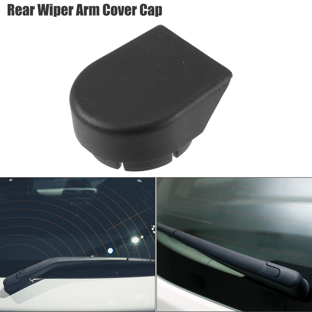 Unique Bargains Car Rear Windshield Wiper Arm Nut Cover Cap for Mitsubishi Lancer ASX Black