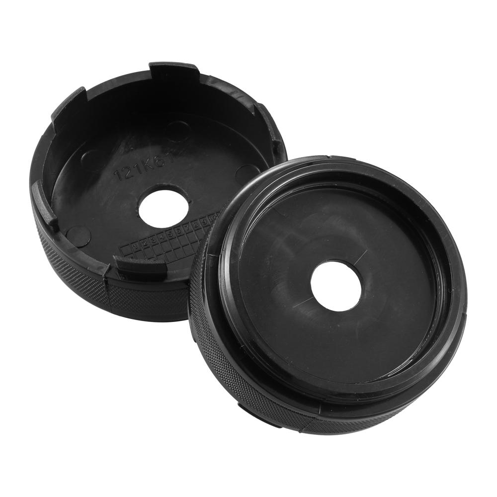 Unique Bargains 62mm 6 Clips Wheel Rim Hub Center Caps Black - Pack of 4