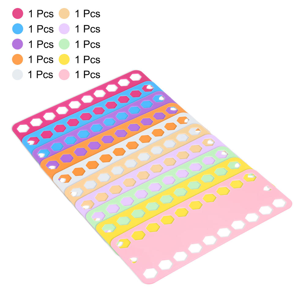 Unique Bargains 10pcs Embroidery Floss Organizer Cards 10 Colors 20 Positions for Sewing
