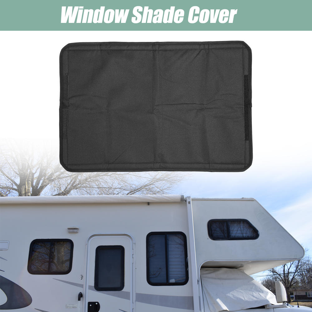 Unique Bargains RV Door Window Shade Cover 64x41cm Foldable