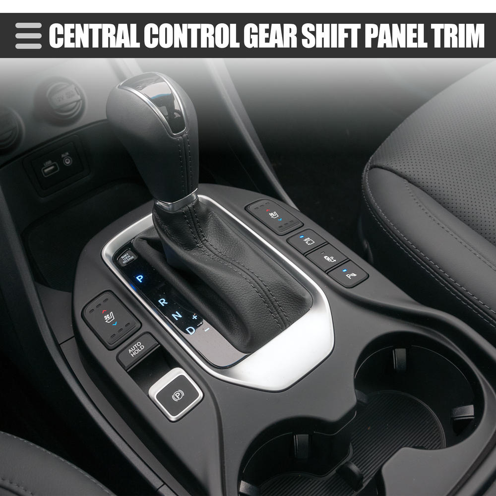 Unique Bargains Carbon Fiber Central Control Gear Shift A/C Panel Trim for Dodge Charger 15-22