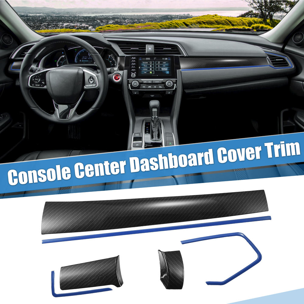 Unique Bargains Car Console Center Dashboard Cover Trim Kit for Honda 10th Gen Civic 2016-2020