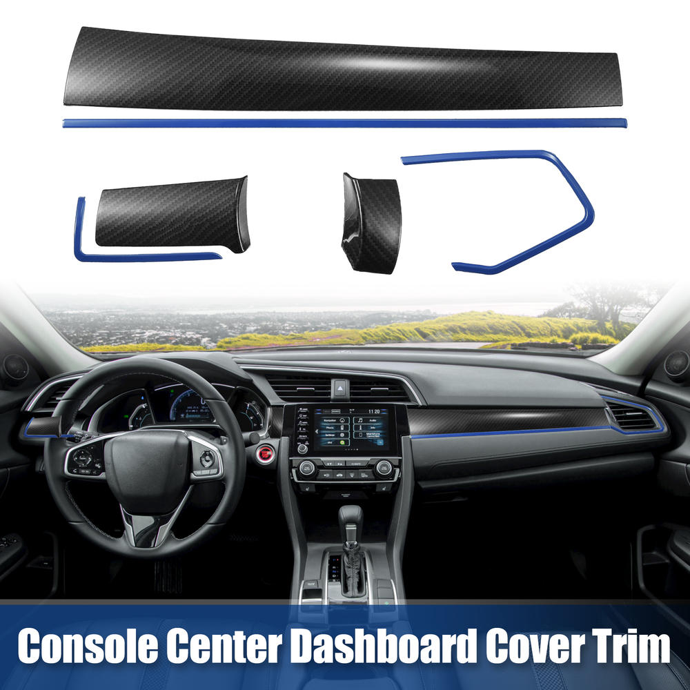 Unique Bargains Car Console Center Dashboard Cover Trim Kit for Honda 10th Gen Civic 2016-2020