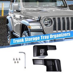 Unique Bargains Wheel Well Storage Bin for Jeep Wrangler JL Trunk Organizer Tray Cargo Side Box