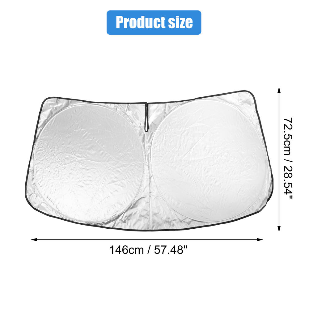 Unique Bargains Foldable Windshield Sun Shade for Nissan Altima 2019-2022 146x72.5cm