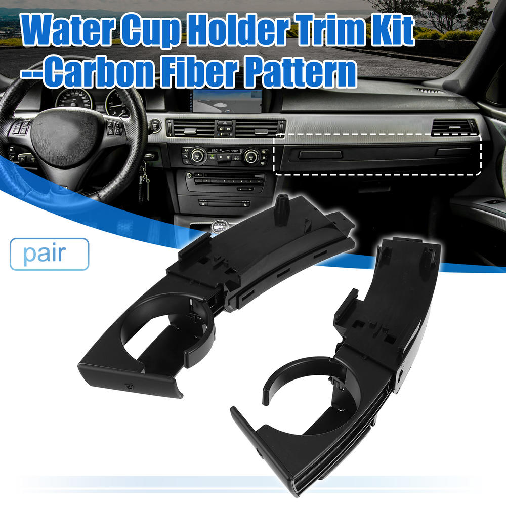 Unique Bargains 1 Pair Car Left and Right Dashboard Cup 51168190205 for BMW E86 Coupe 06-08
