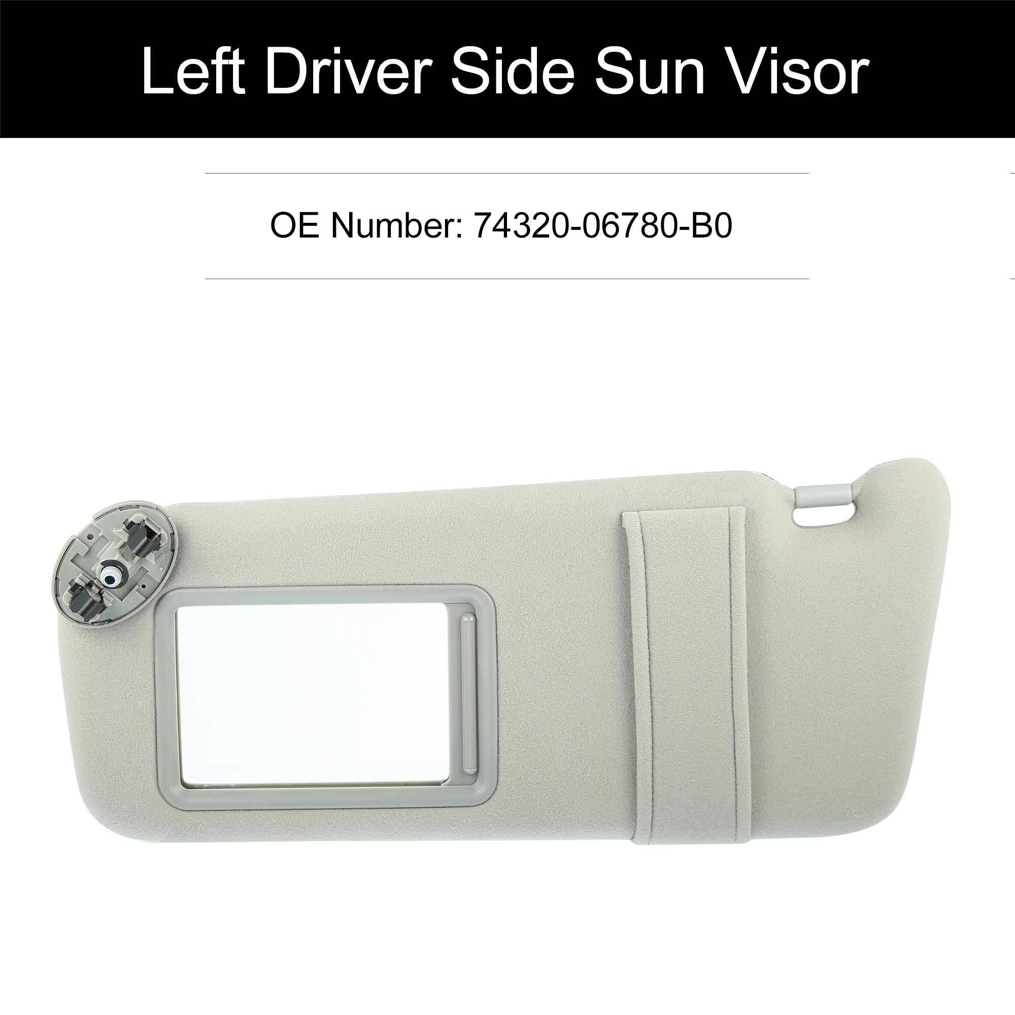 Sun Visor Replacement Driver Side Gray Sun Visor For 2007-2011 Toyota Camry With Sunroof & Light Car Sun Visor - Foto 10