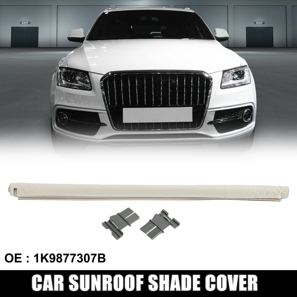 Unique Bargains Car Cloth Sunroof Shade Cover Corn 1K9877307B for Volkswagen Q5 Beige 1 Pcs