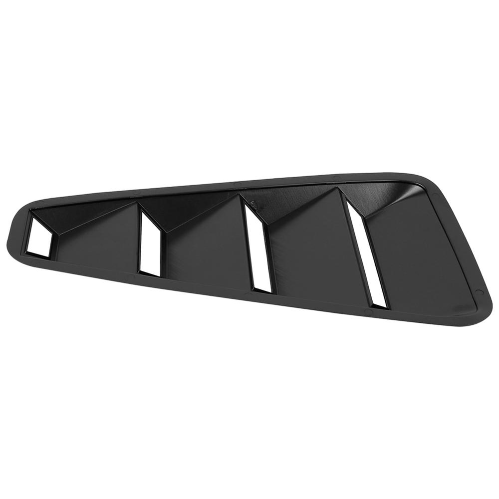 Unique Bargains 1/4 Quarter Black Side Window Louver Scoop Cover Vent For Ford Mustang 2005-2014
