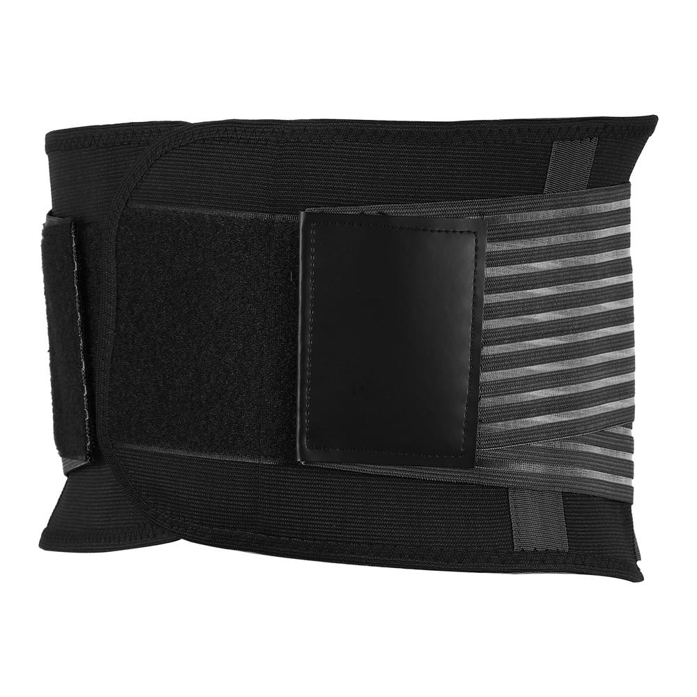 Unique Bargains Back Brace Breathable Mesh Design Adjustable Straps Back Brace Black Size 2XL