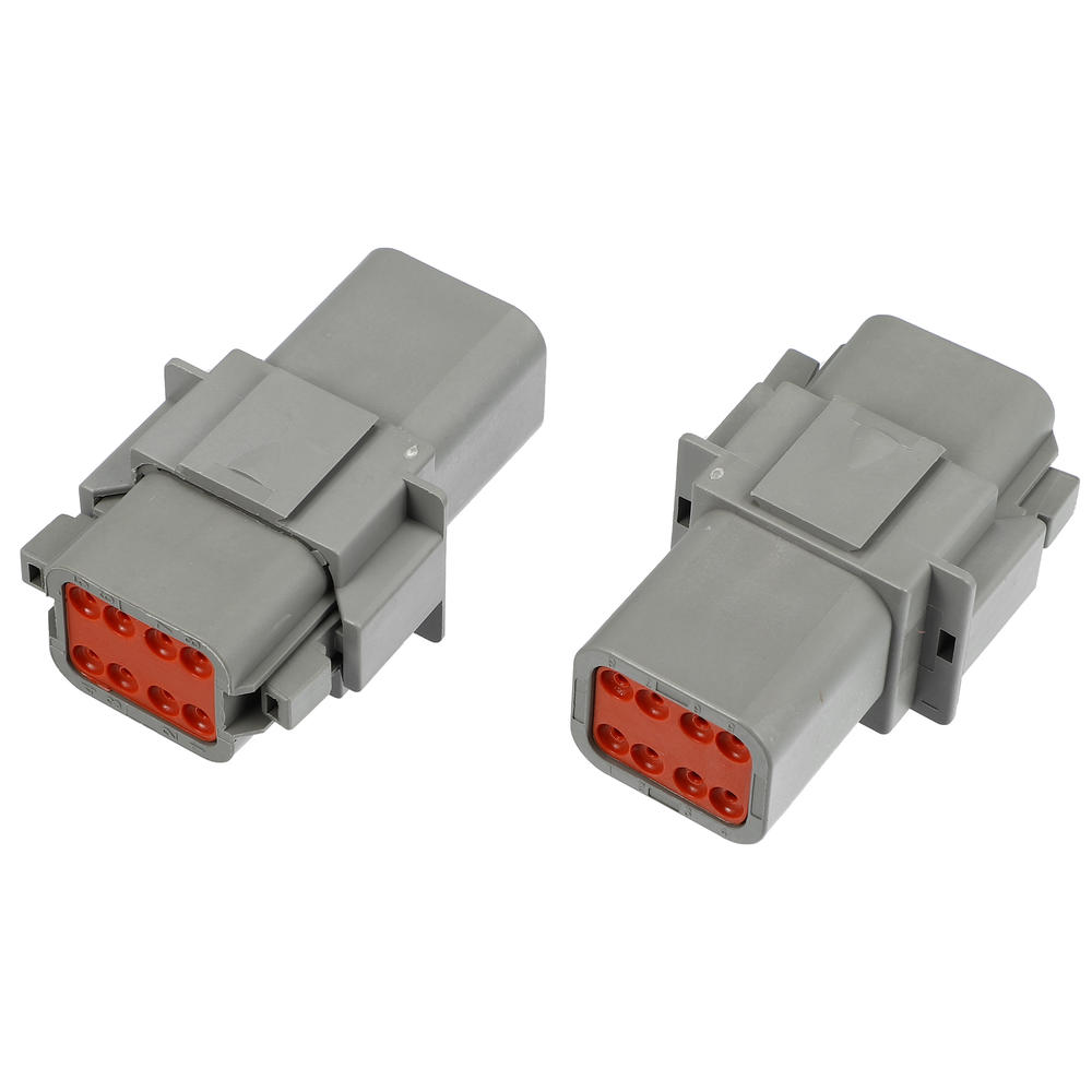 Unique Bargains 3 Set 8 Pin Way Connector Gray Waterproof Electrical Wire Connector for Car