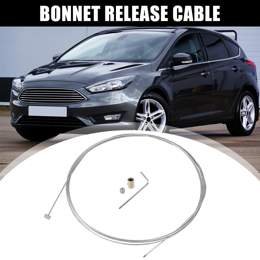 Unique Bargains Engine Bonnet Release Cable Fix Kit Silver Tone for Ford Mondeo Mk4 2007-2021