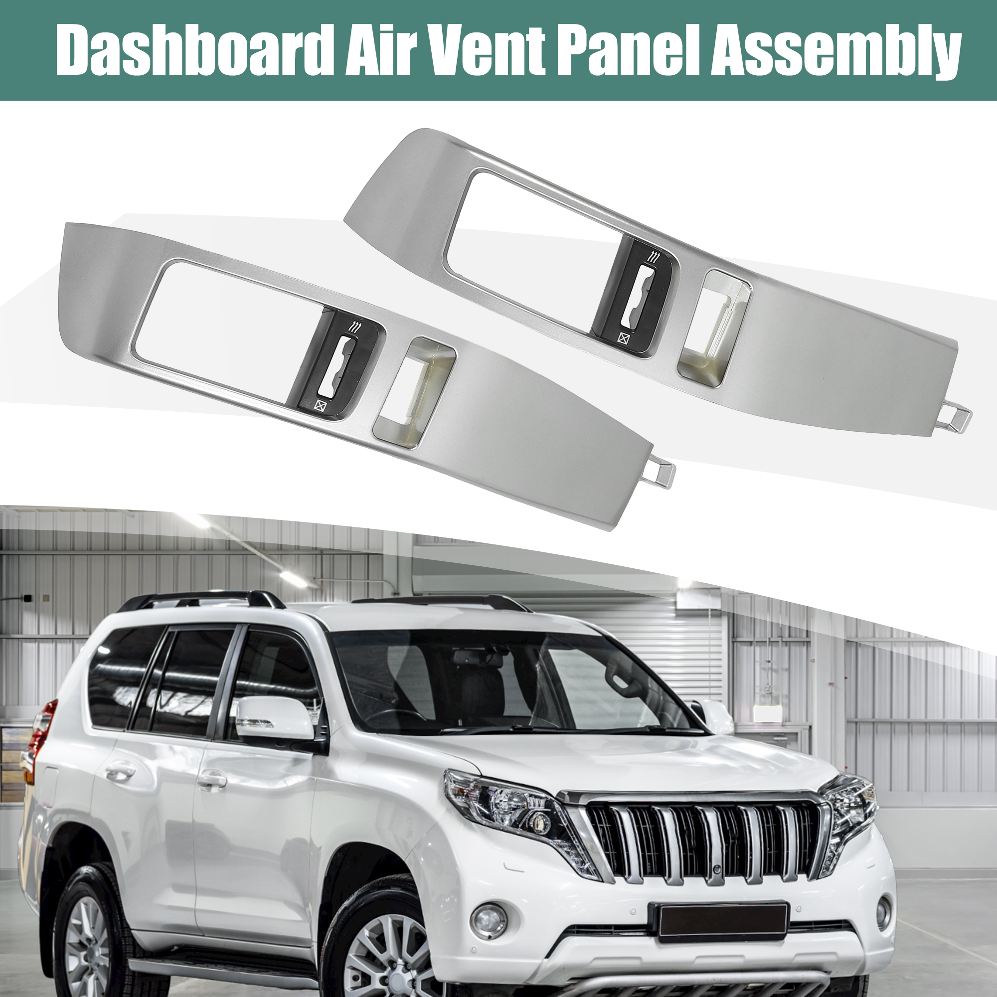 Unique Bargains Pair Center A/C Air Vent Outlet Panel Assembly for Toyota Land Cruiser Prado