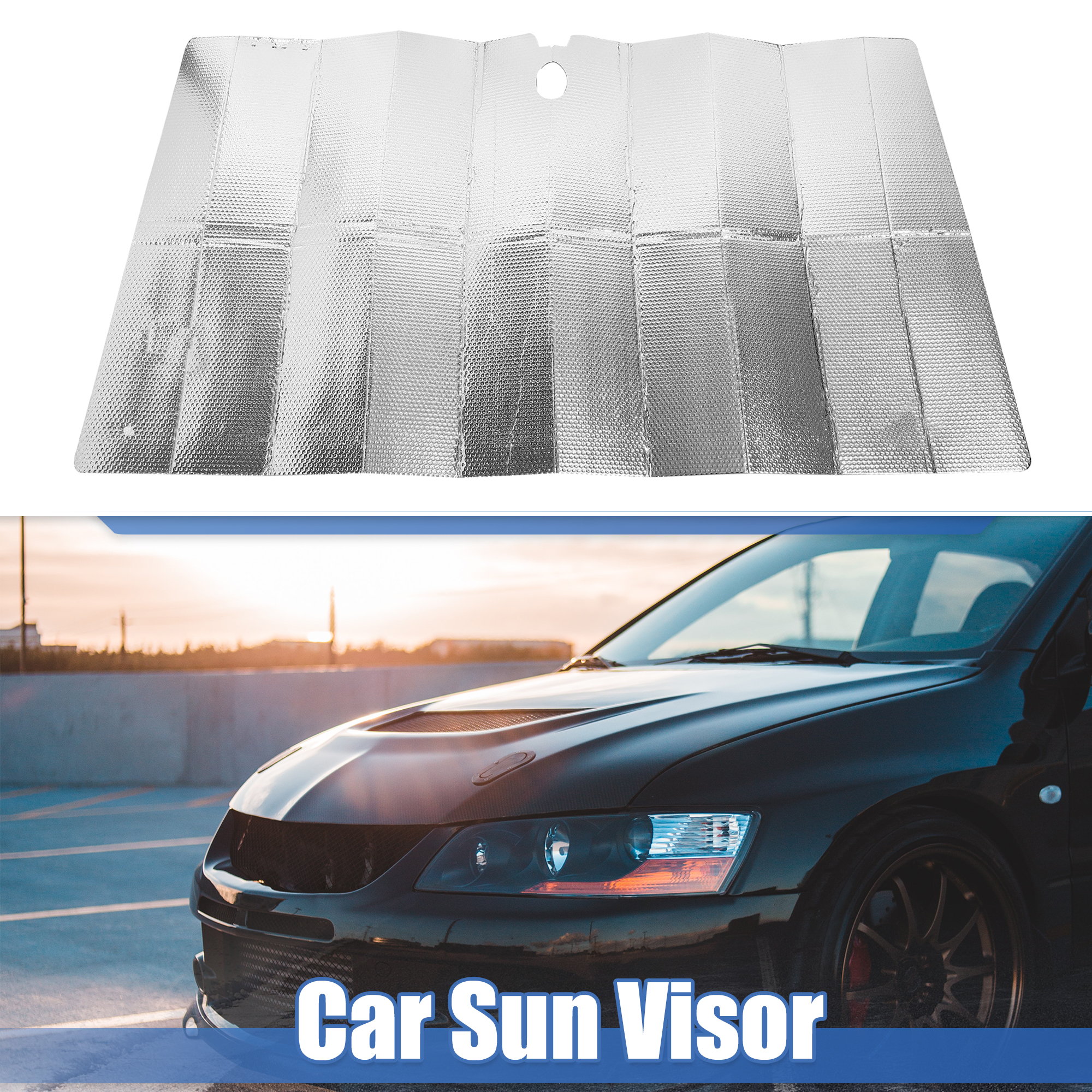 Unique Bargains Car Sun Shade Front Windshield Interior Anti-UV Against Heat Rays 150x80cm
