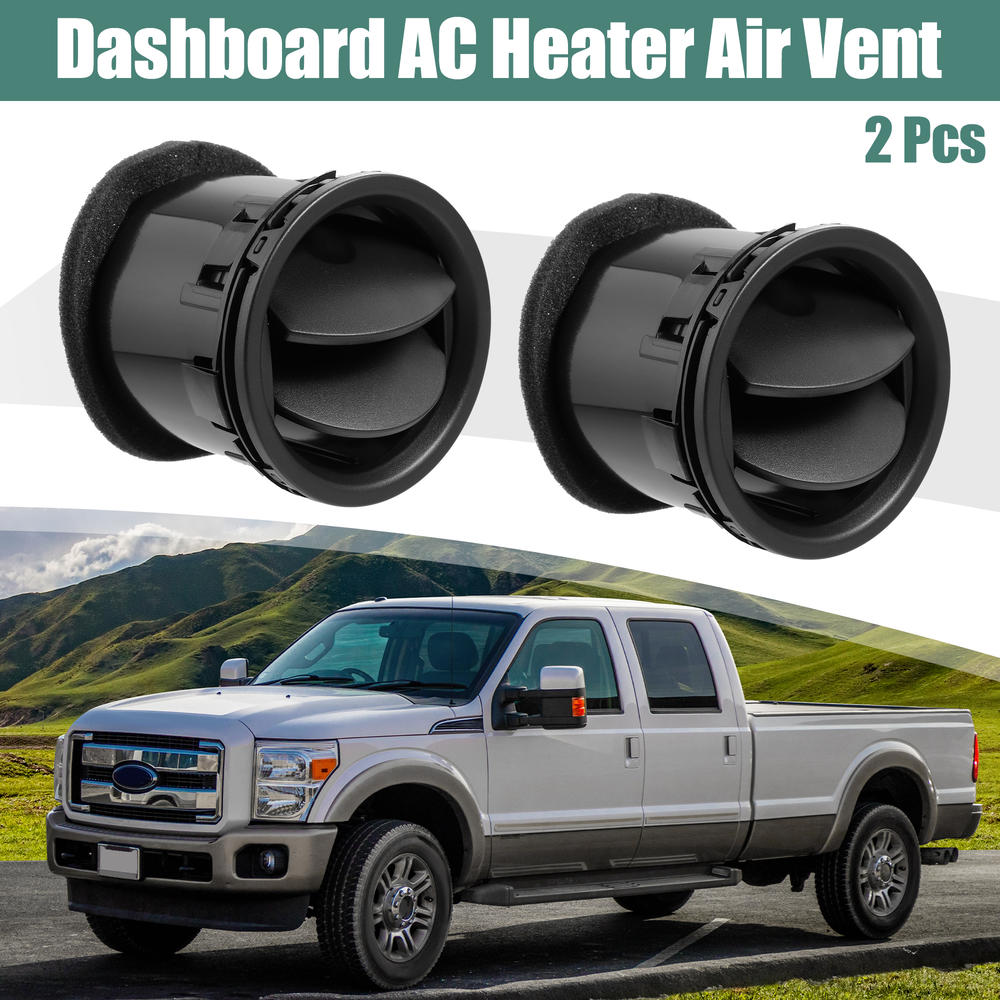 Unique Bargains 2 Pcs Car Front Dashboard Air Vent AC Heater 8L3Z19893AA for Ford F-250 Black