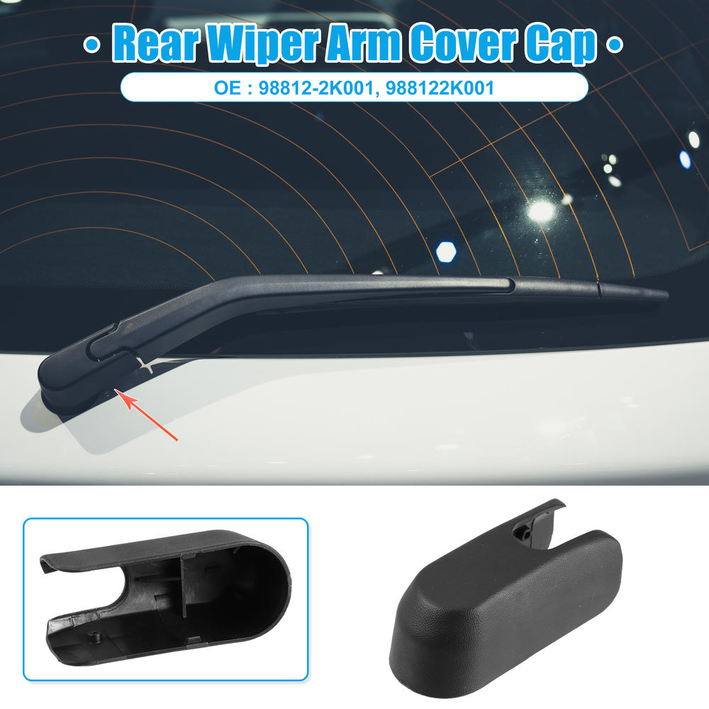 Unique Bargains Rear Windshield Wiper Arm Cover Cap 98812-2K001 for Kia Soul 2012-2021