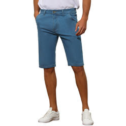 Unique Bargains Jean Shorts for Men's Casual Comfort Stretch Denim Shorts
