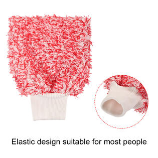 Unique Bargains 2Pcs Microfiber Wash Mitt Dusting Gloves for House