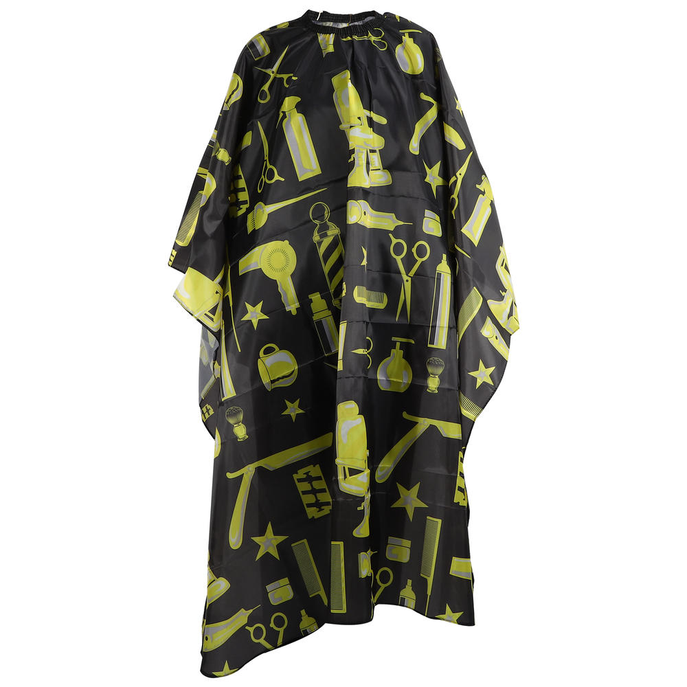 Unique Bargains Hair Cut Hairdressing Cape Cloth, Professional Barber Gown Waterproof Yellow
