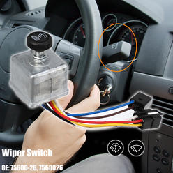 Unique Bargains Car Windshield Wiper Switch for Peter-bilt 220 378 379 387 75600-26 7560026