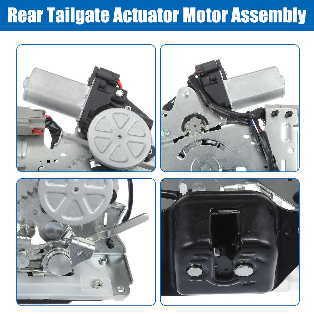 Unique Bargains Rear Tailgate Lock Latch Actuator for Chrysler Voyager with Motor Silver Tone