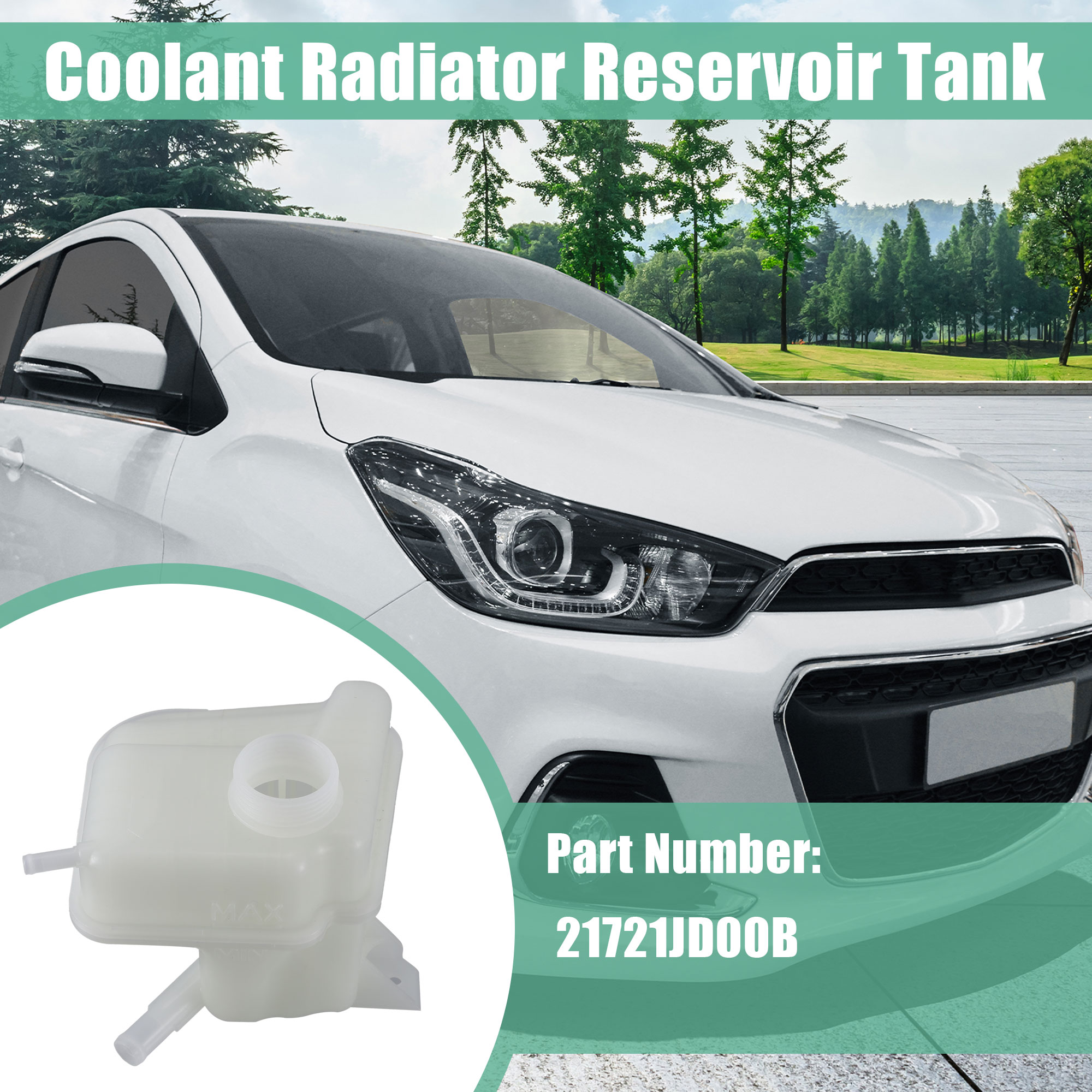 Unique Bargains Coolant Radiator Recovery Expansion Reservoir Tank 21721JD00B for Nissan