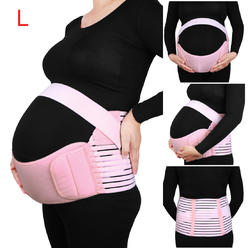Unique Bargains Pink Maternity Antepartum Belt Abdominal Support Waist Belly Band Brace