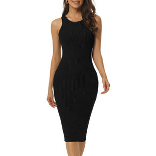 Unique Bargains Women's Two Piece Outfits Knitted Long Sleeve Turtleneck Sweaters Tank Bodycon Midi Dress Set Unique Bargains Women's Two Piece Outfits Knitted Long Sleeve Turtleneck Sweaters Tank Bodycon Midi Dress Set