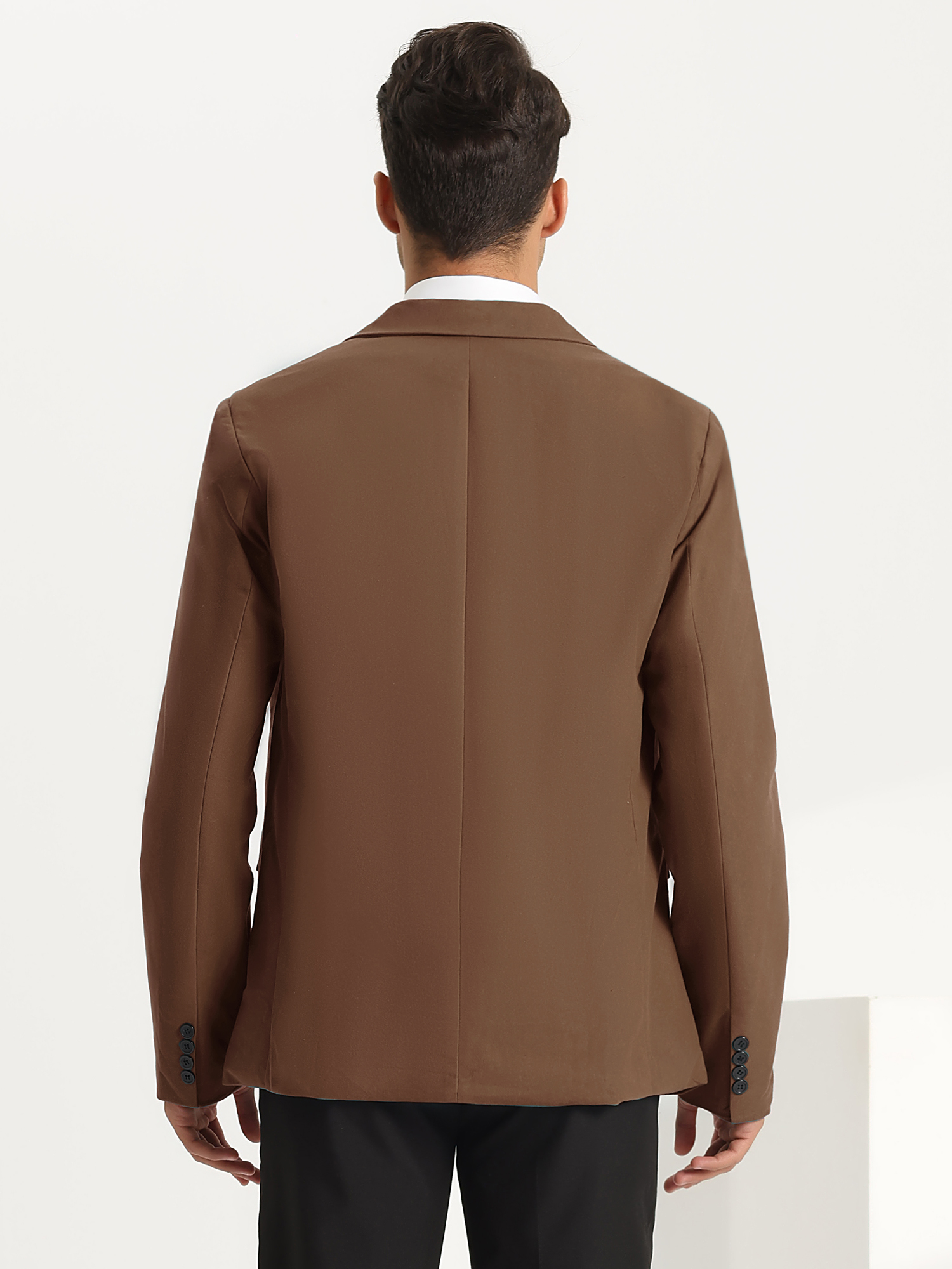 Unique Bargains Suit Blazer for Men's Slim Fit One Button Notch Lapel Business Sports Coats
