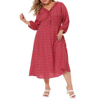 plus size red dresses casual Women Elegant Evening Gown Dress with Belt Plus Size Dress for Business Wedding Work Casual Guest Cocktail (Color : Red, Size : X-Large) at Amazon Women's Clothing store