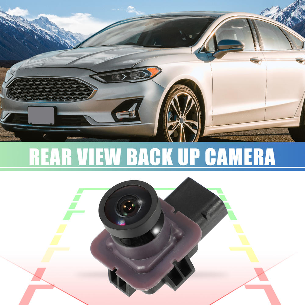 Unique Bargains HS7T-19G490-AC Rear View Backup Camera With Pry Bar for Ford Fusion 2017-2020
