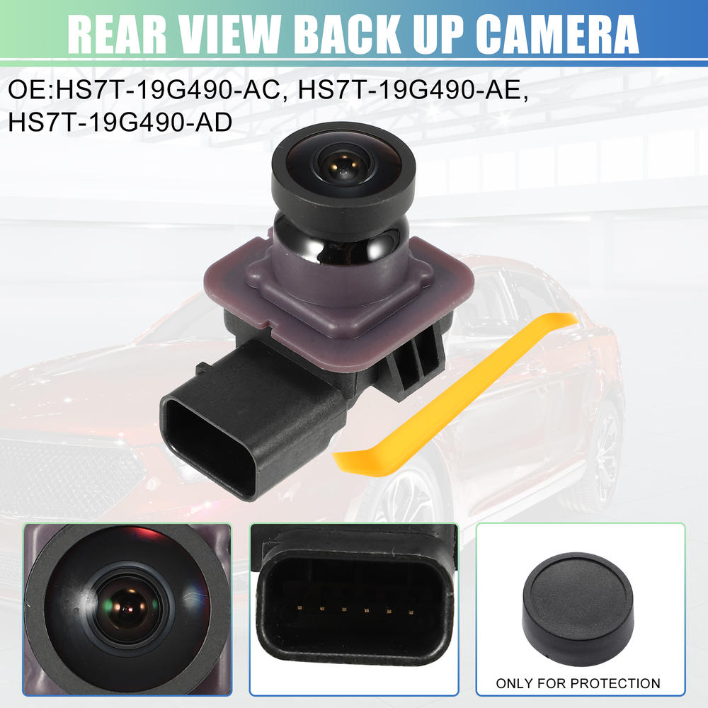 Unique Bargains HS7T-19G490-AC Rear View Backup Camera With Pry Bar for Ford Fusion 2017-2020